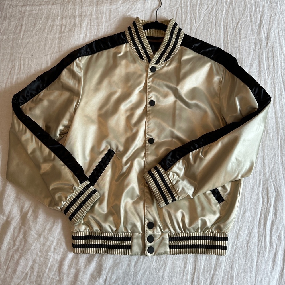 Calvin Klein Collection Satin Bomber Jacket